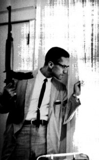 Malcolm X's willingness to defend his family