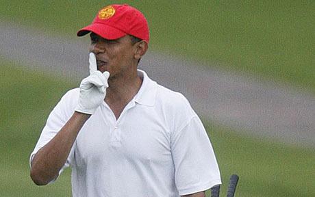 Hypocrisy on presidential golf is out of bounds