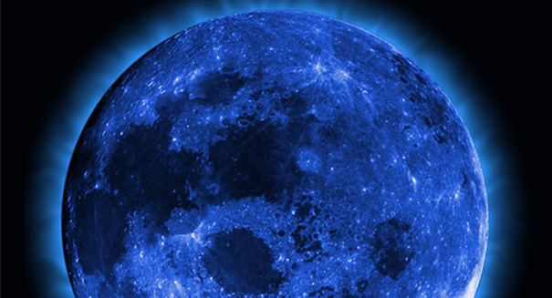 Blue moon makes rare appearance