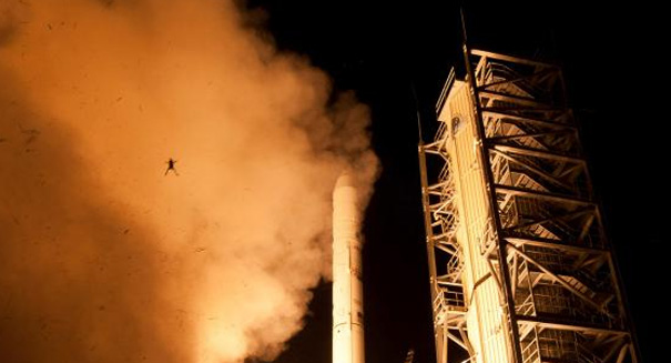 Frog leaps from LADEE as it heads towards moon