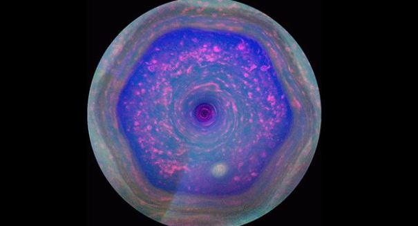 Saturn’s hexagon looks like a crazy LSD trip