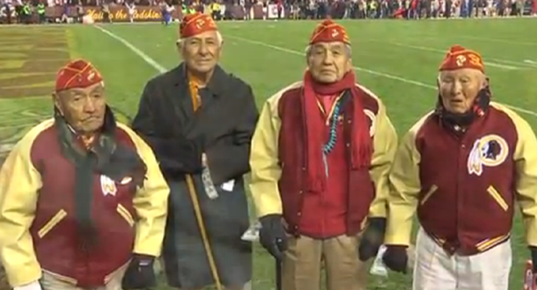 Redskins honor Navajo code talkers in Monday night’s loss