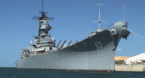 Battleship USS Missouri commemorates launch and Pearl Harbor memorial