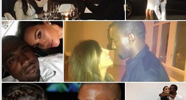 Kim Kardashian gives intimate photo collage to Kanye West for his birthday