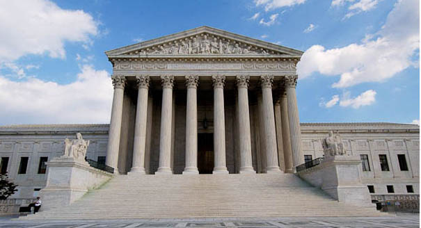 The U.S. Supreme Court building. Washington, D.C., USA.