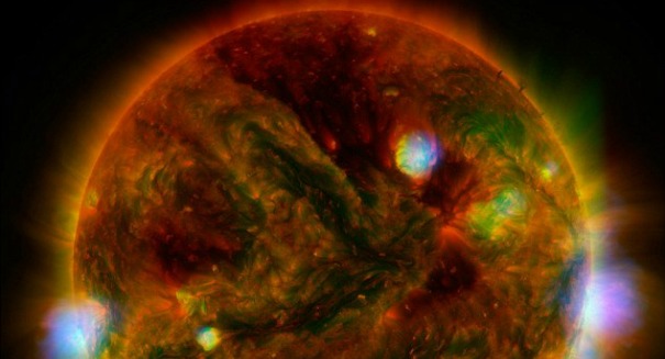 Stunning new image of our sun shows fiery hotspots