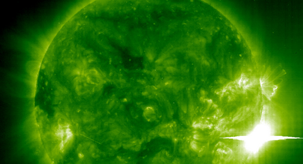 Massive solar flare detected