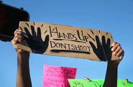 Hands Up Don't Shoot Protest Sign
